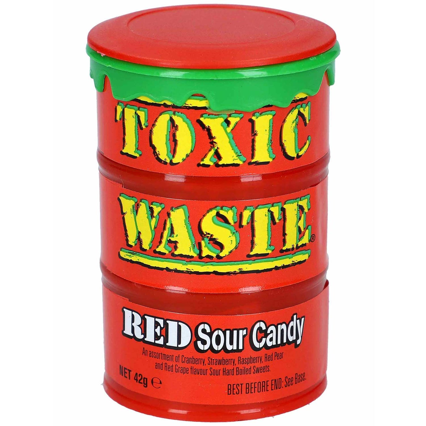 Toxic Waste Red Sour Candy Drum 42g KKB Großhandel